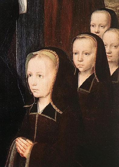 Gerard David Triptych of Jean Des Trompes oil painting picture